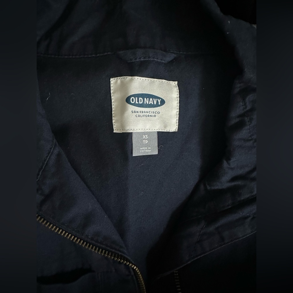 Old Navy Utility Jacket. Navy Blue/Size XS. NWT. - Picture 3 of 5
